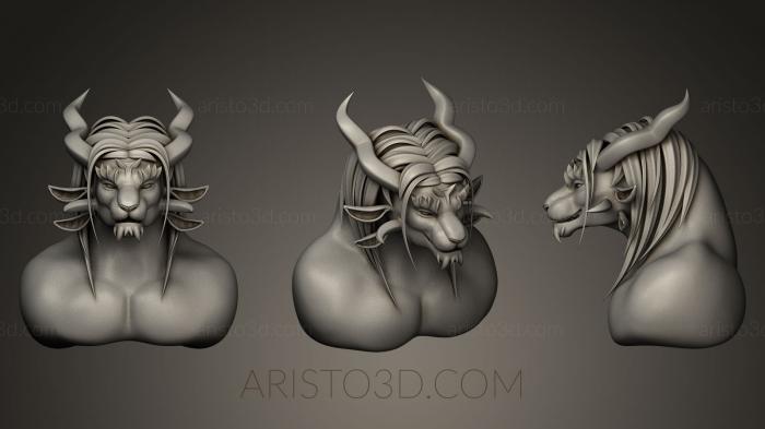Busts of heroes and monsters (BUSTH_0404) 3D model for CNC machine